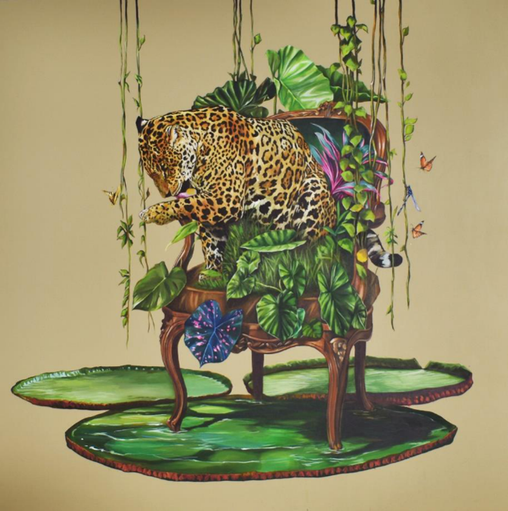 JAGUAR SOBRE SILLÓN